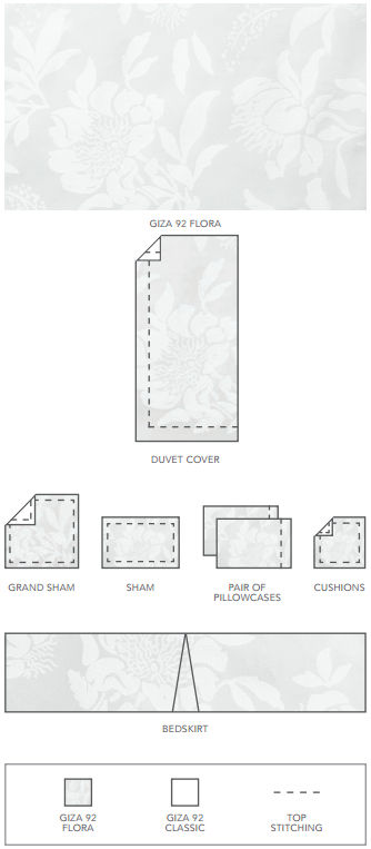 Giza 92 Flora Duvet Cover