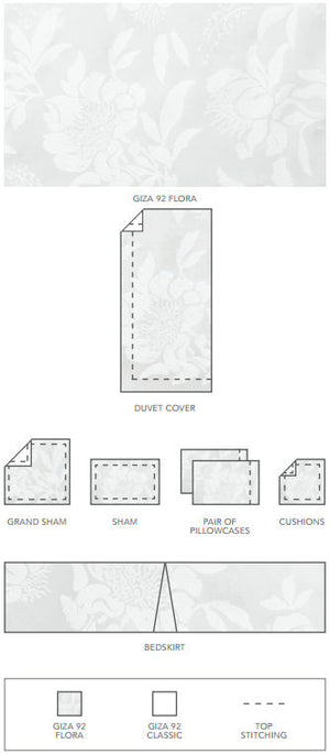 Giza 92 Flora Duvet Cover