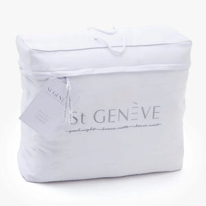 All St Genève goose down duvets included a zippered, reusable cloth bag