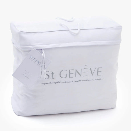 All St Genève goose down duvets included a zippered, reusable cloth bag