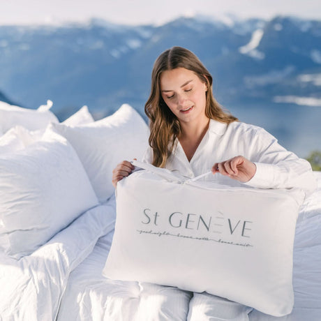 St Genève down pillows are handmade in Richmond, BC. They're certified, authentic and incredible