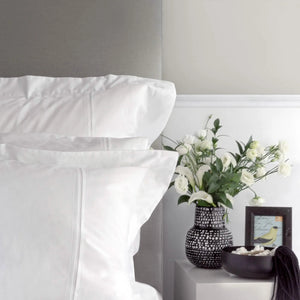 St Genève Regency Egyptian Cotton ELS Shams & Pillowcases in White