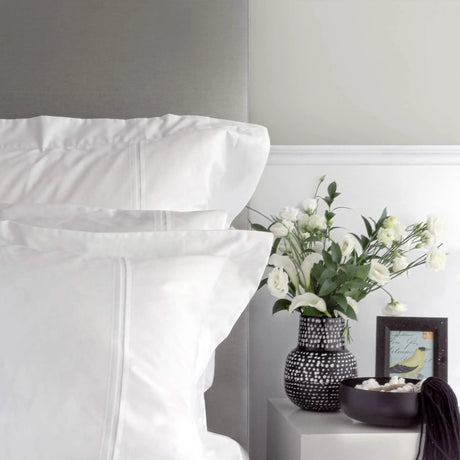 St Genève Regency Egyptian Cotton ELS Shams & Pillowcases in White
