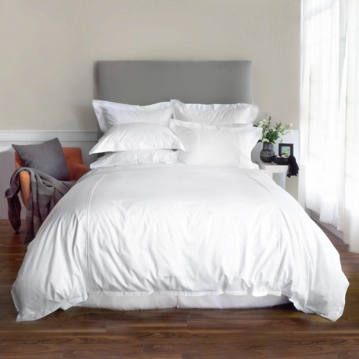 St Genève Regency Egyptian Cotton ELS Sheeting in White