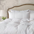 Ziegler is an 850 loft Polish white goose down fill inside of a 380 thread count German-made down proof, dust mite proof cotton ticking