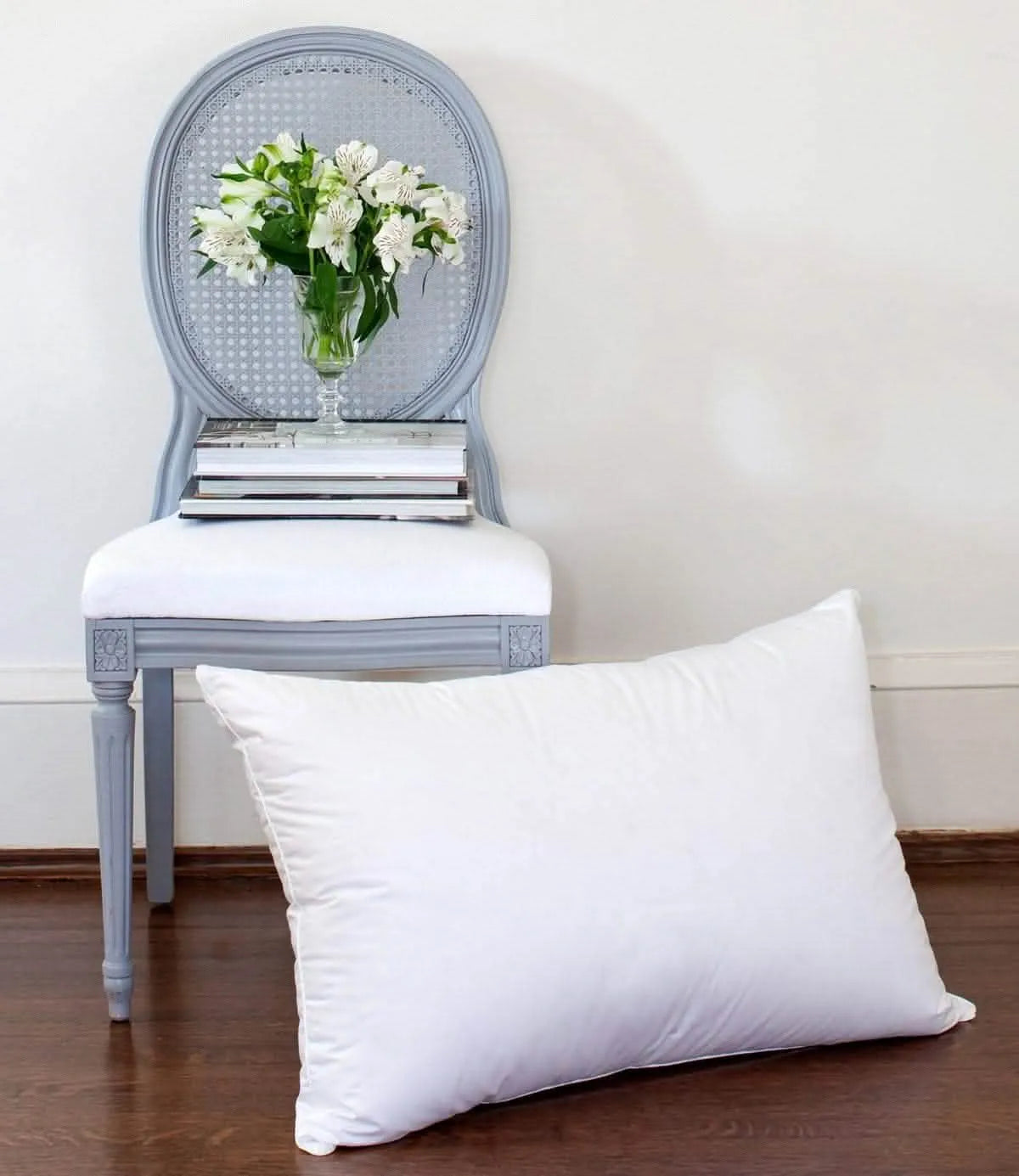 St Genève Ziegler pillows feature 850+ loft Polish white goose down + a down-proof, dust mite proof German cotton shell