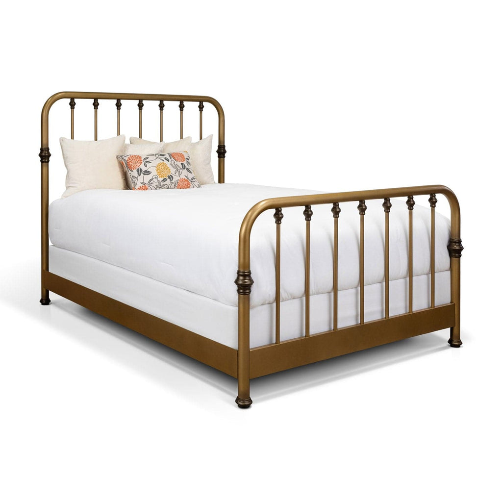Artem Queen Bed in Aged Brass metal finish