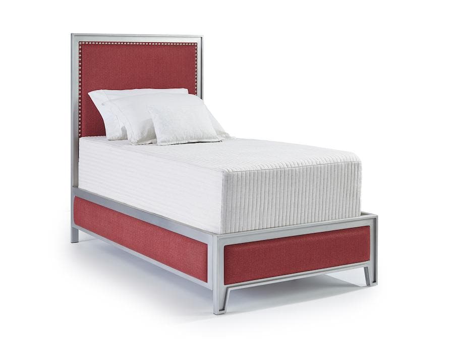 Avery Twin Surround Bed in Candice Bk Wine fabric
