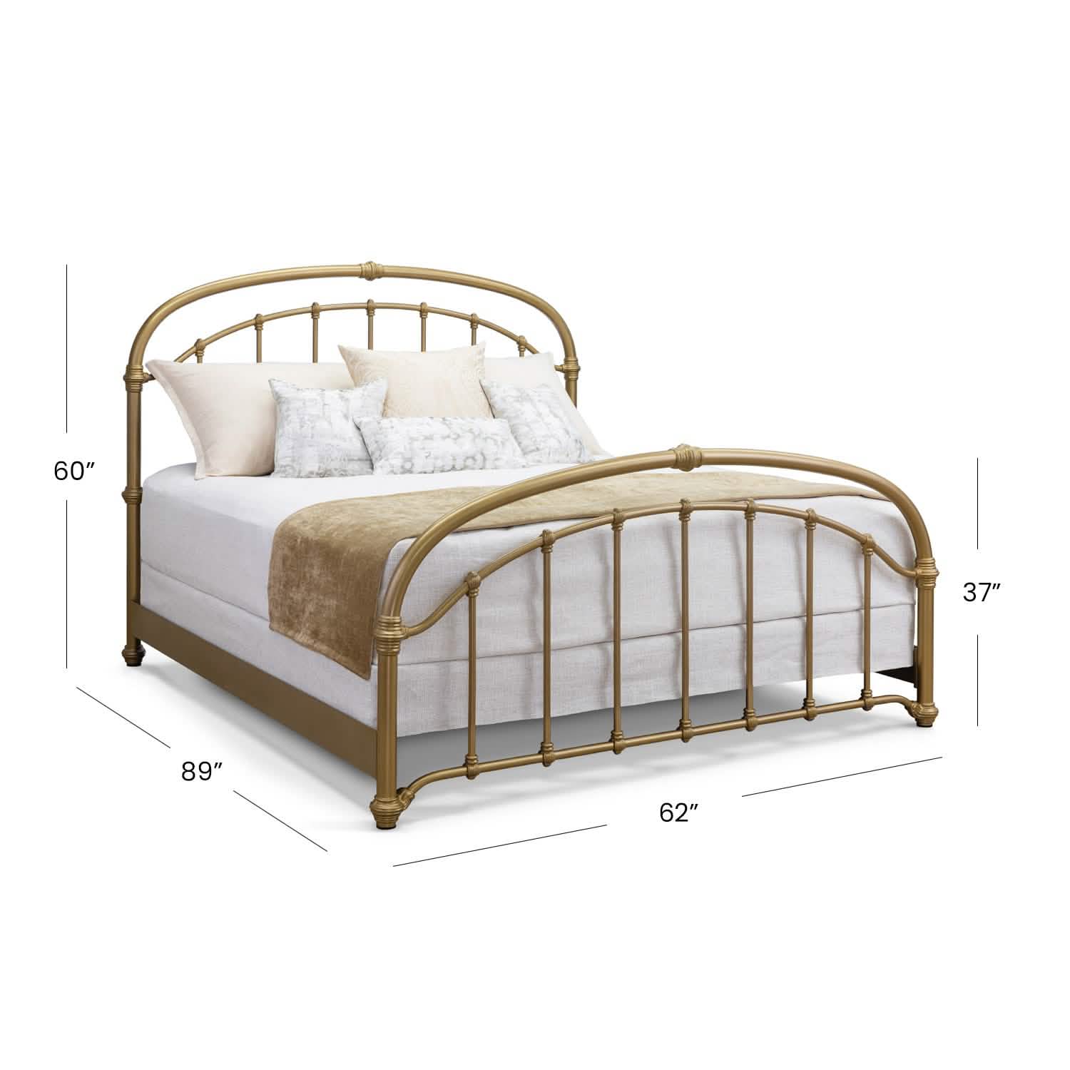 Birmingham Bed in Opaque Gold