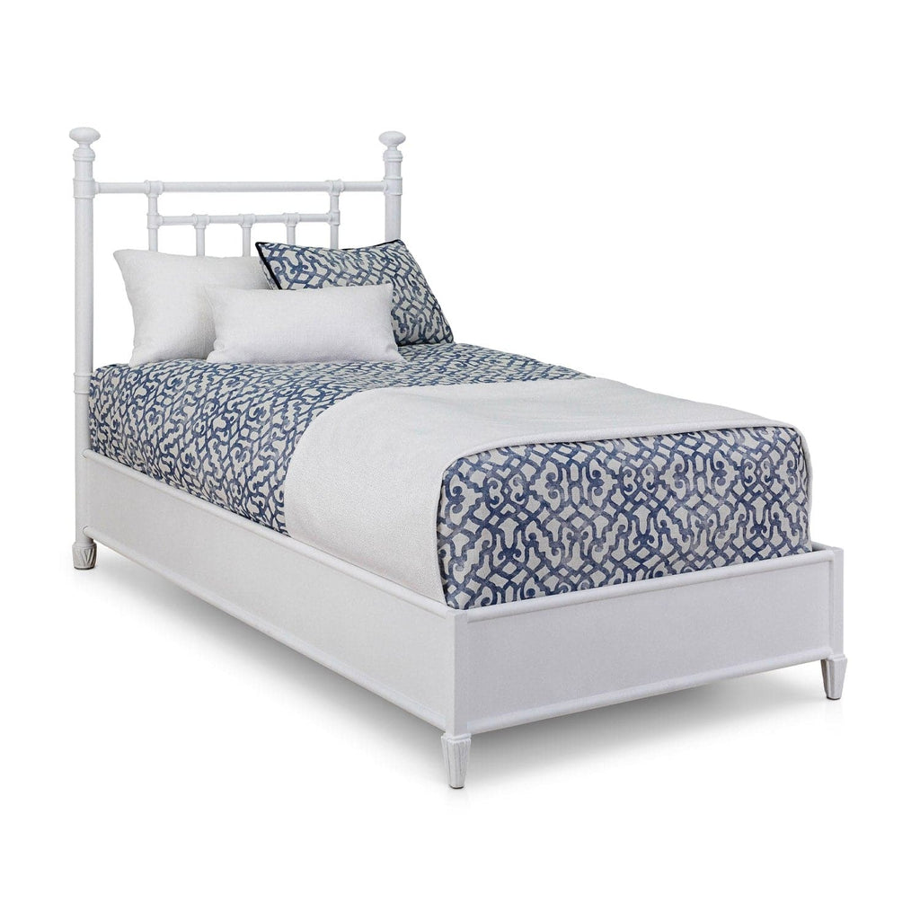 Blake HB-MS Twin Bed in Matte White