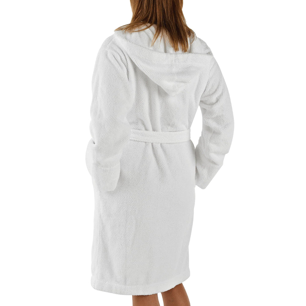 Capuz Twill Robe in White