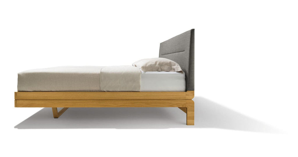 Float Bed with a Wool Headboard