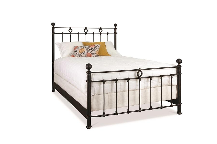 Latif Bed in Aged Bronze metal finish