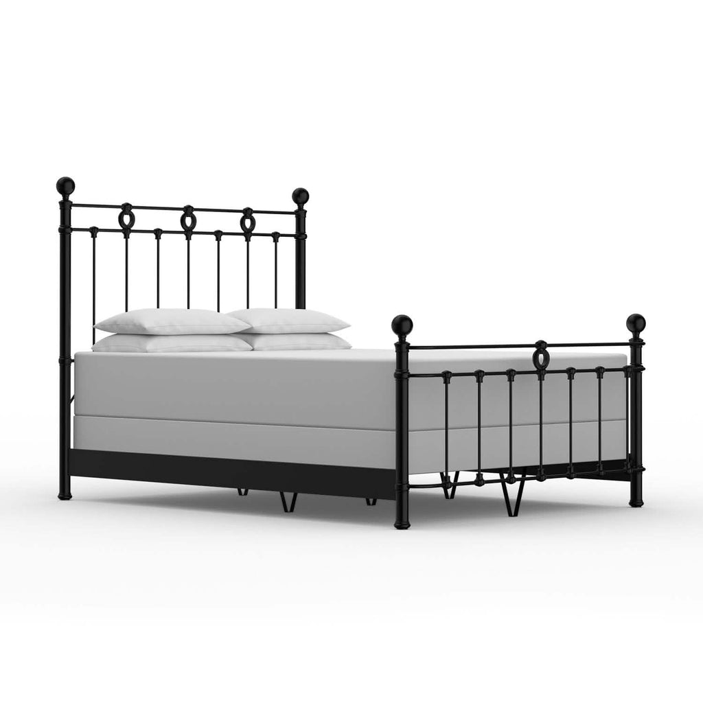 Latif Bed in Matte Black