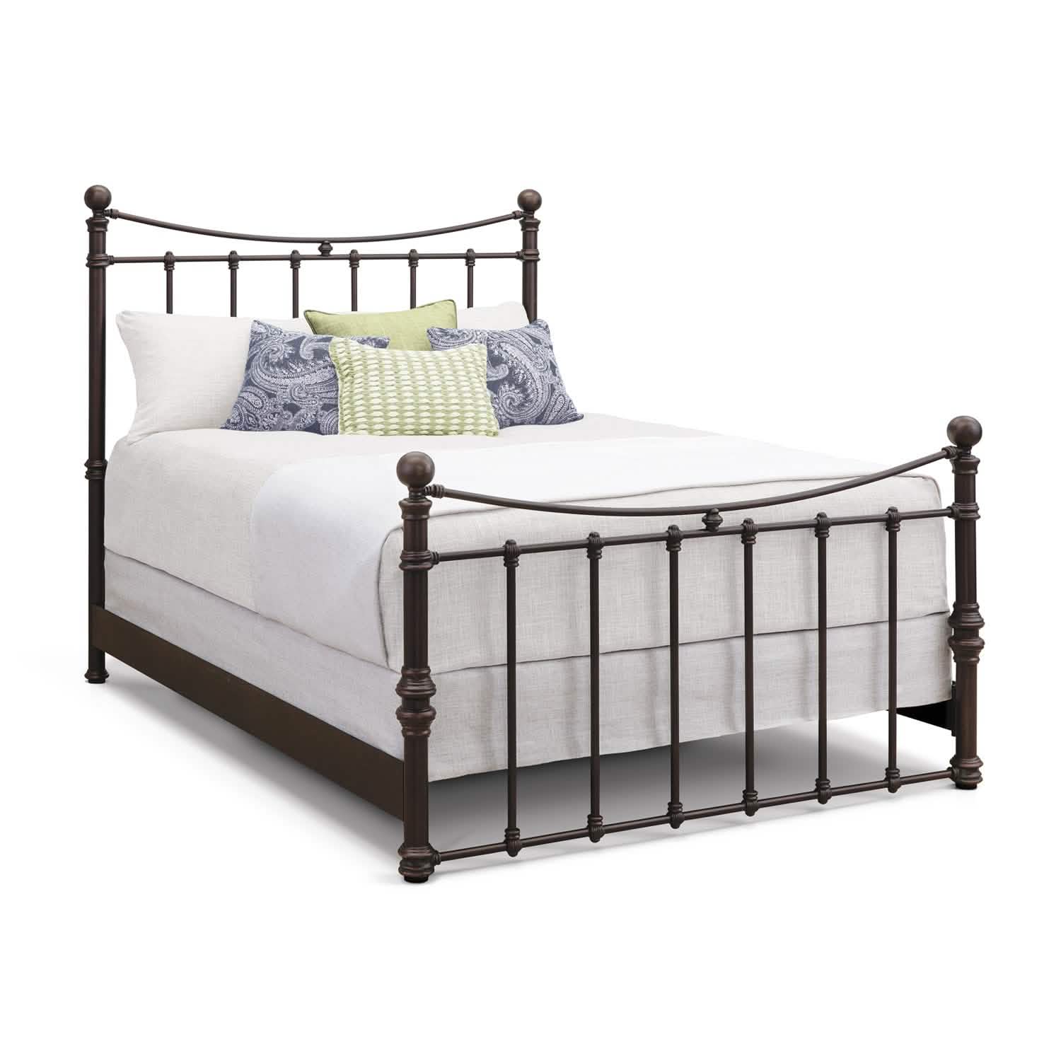Quati Bed in Old Copper metal finish