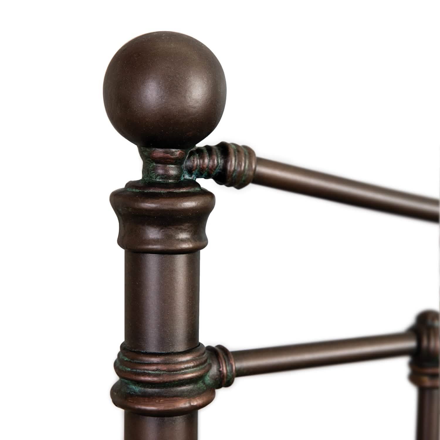 Quati Bed in Old Copper metal finish