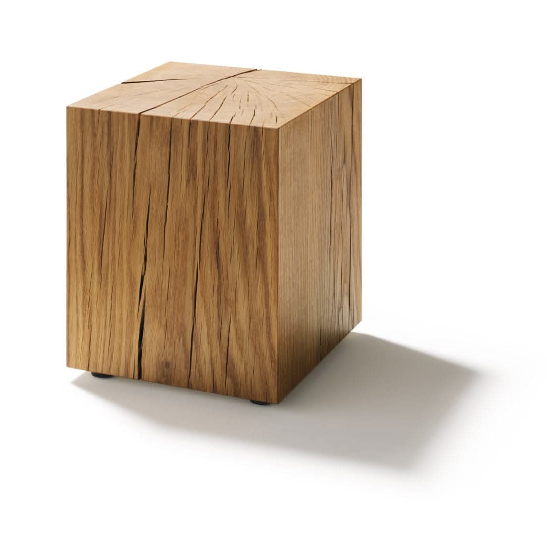 TEAM 7 natural oak block table. photo: TEAM 7 - Available in Canada at The Mattress & Sleep Co.