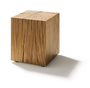 TEAM 7 natural oak block table. photo: TEAM 7 - Available in Canada at The Mattress & Sleep Co.
