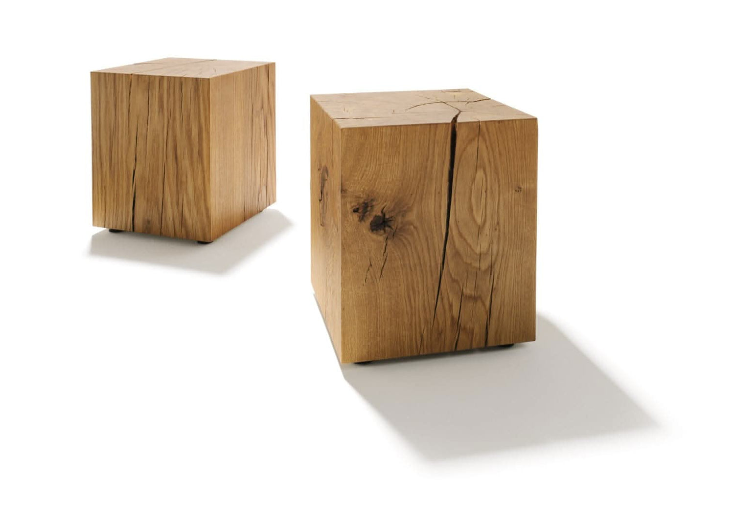 TEAM 7 natural oak block table. photo: TEAM 7 - Available in Canada at The Mattress & Sleep Co.