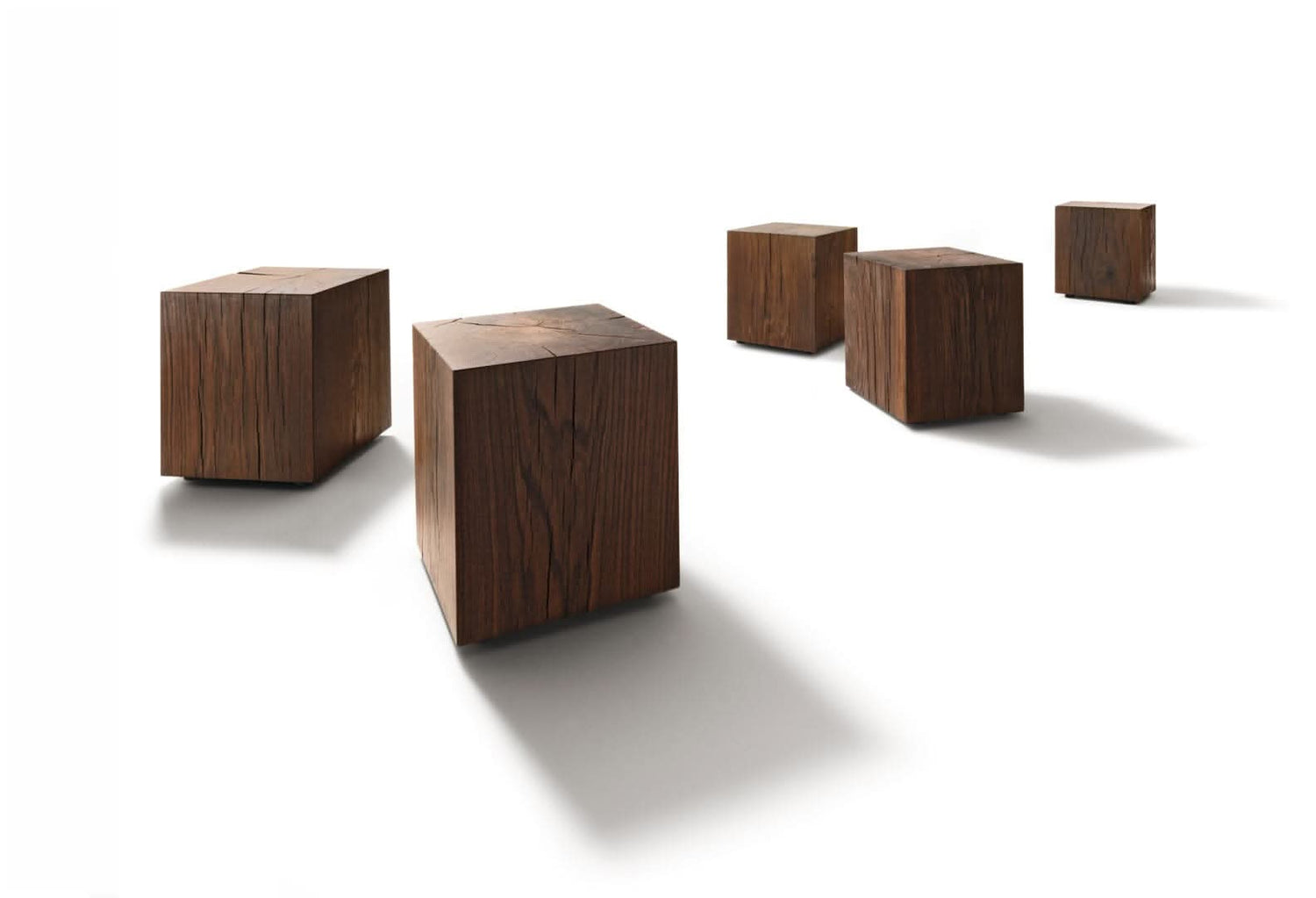TEAM 7 natural oak block table. photo: TEAM 7 - Available in Canada at The Mattress & Sleep Co.