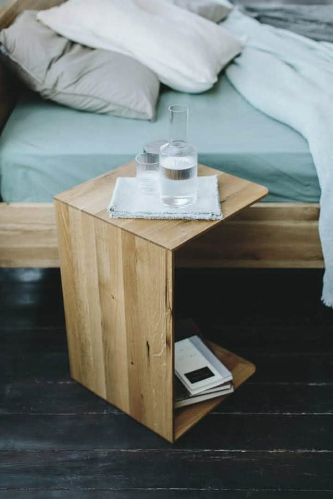 TEAM 7 clip side table. photo: TEAM 7 - Available in Canada form The Mattress & Sleep Co.