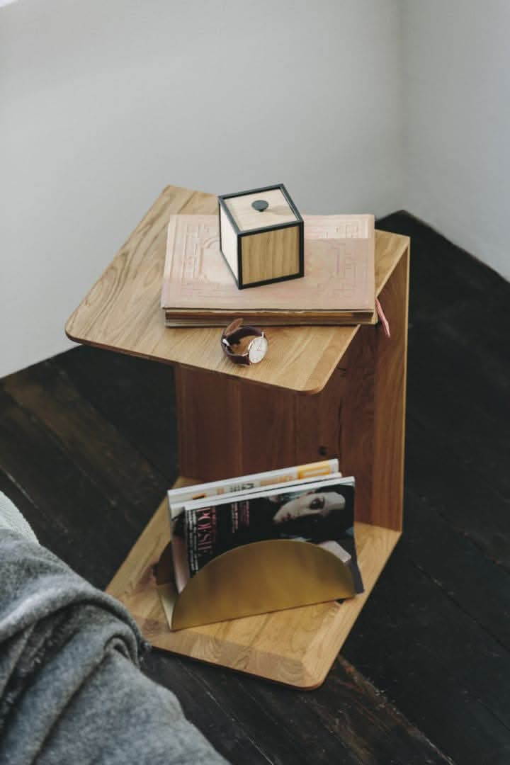 TEAM 7 clip side table. photo: TEAM 7 - Available in Canada at The Mattress & Sleep Co.