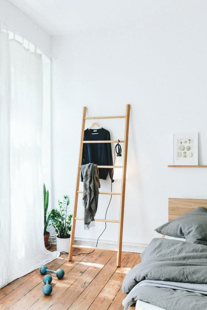 TEAM 7 italic ladder. photo: TEAM 7 - Available in Canada form The Mattress & Sleep Co.