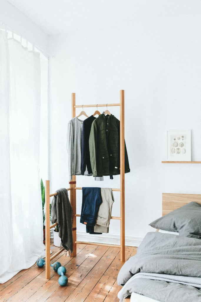 TEAM 7 italic ladder. photo: TEAM 7 - Available in Canada form The Mattress & Sleep Co.