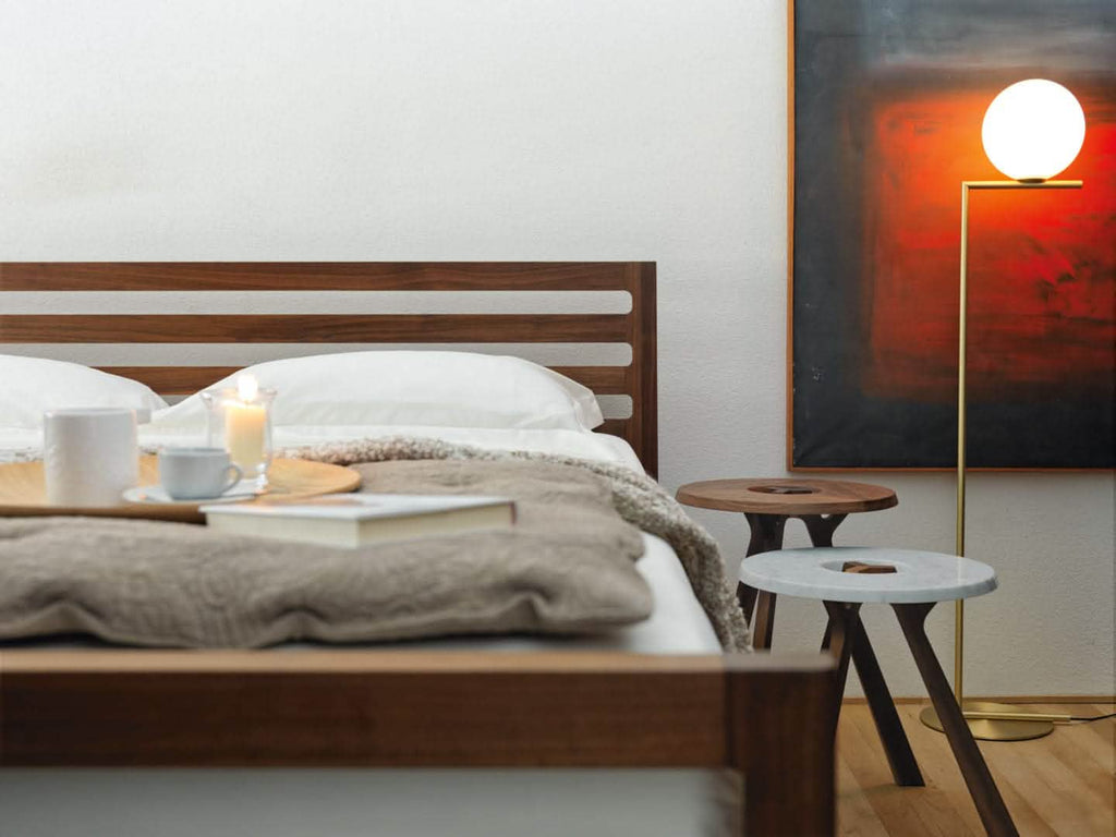 TEAM 7 mylon bed. photo: TEAM 7 - Available in Canada form The Mattress & Sleep Co.