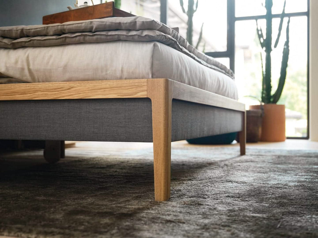 TEAM 7 mylon bed. photo: TEAM 7 - Available in Canada form The Mattress & Sleep Co.