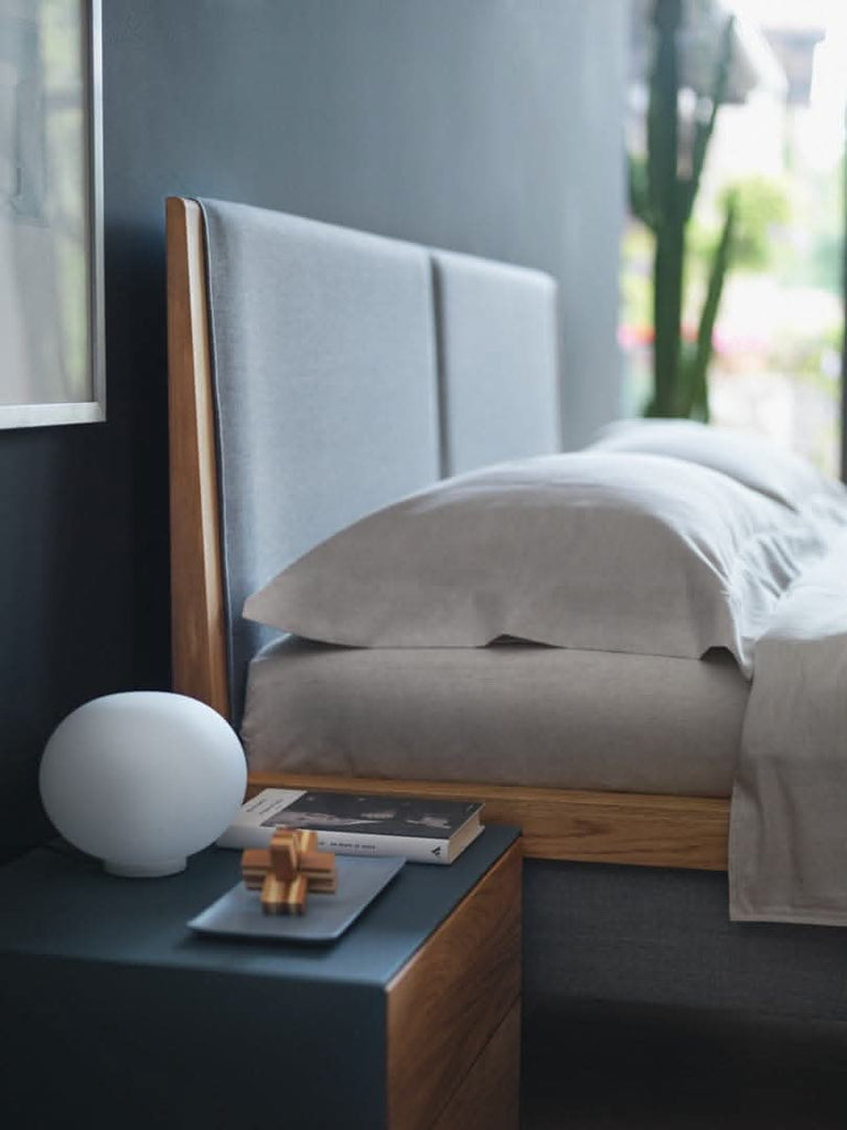 TEAM 7 mylon bed. photo: TEAM 7 - Available in Canada form The Mattress & Sleep Co.