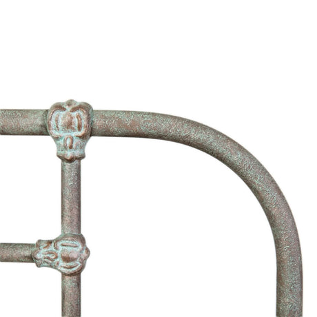 Wellington Bed in Textured Copper Moss metal finish