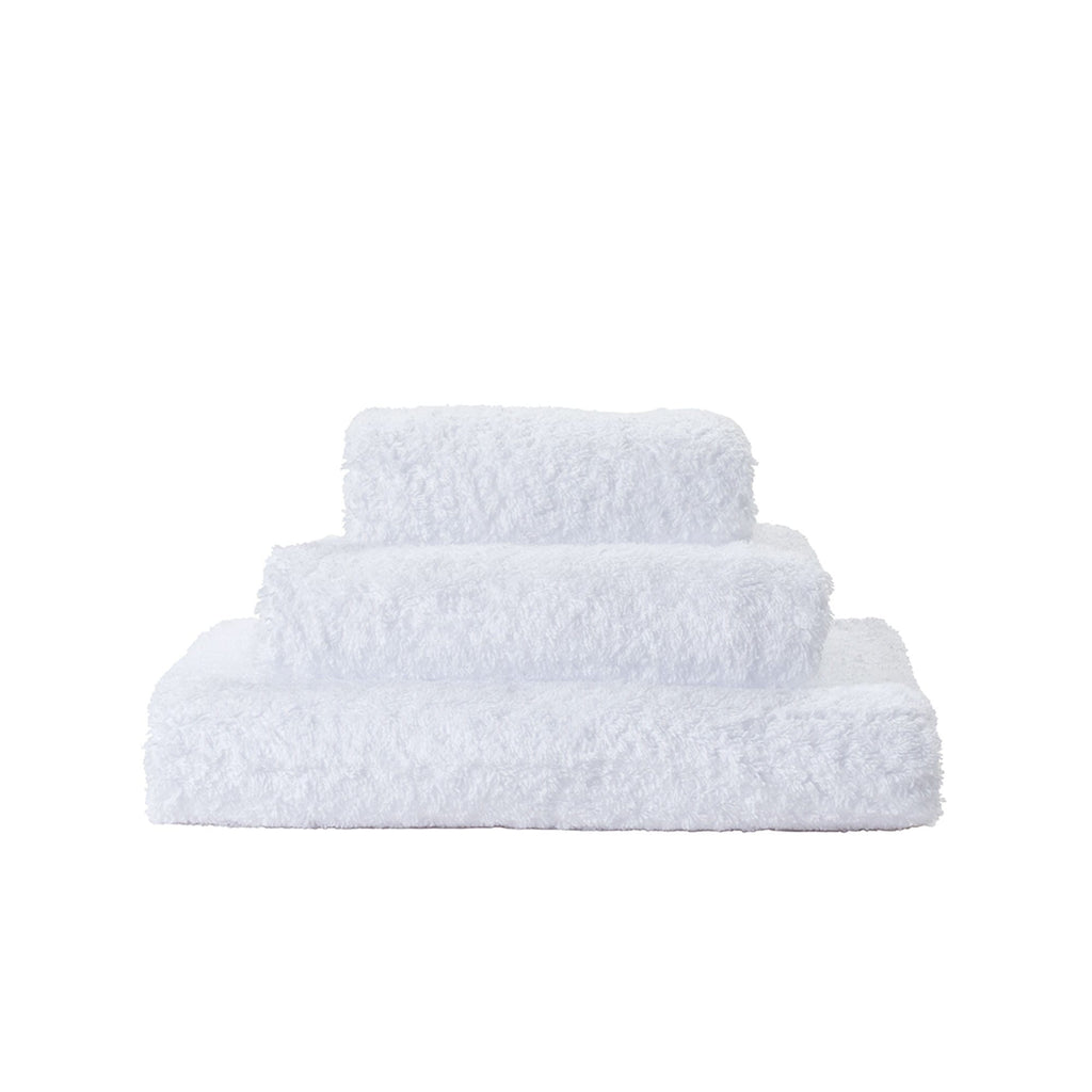 Super Pile Towels in 100 White