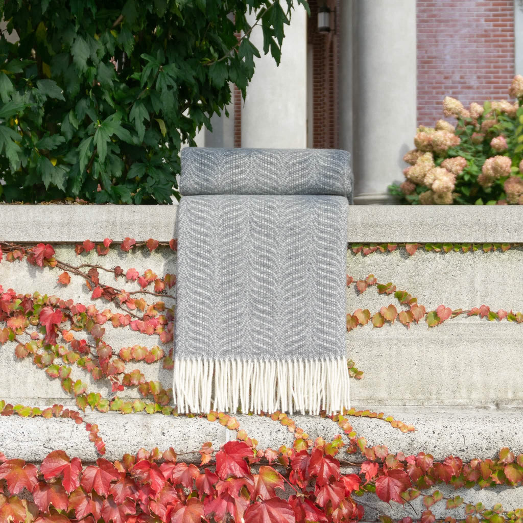 Zola Throw in Steel