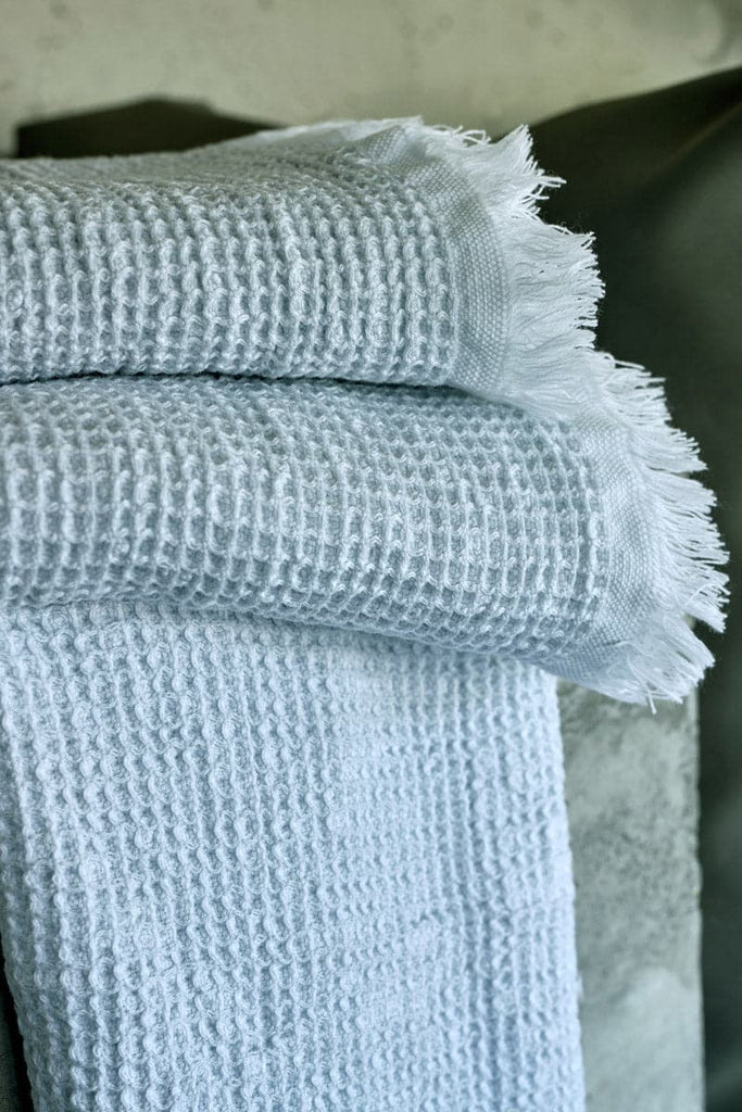 Bees Towels in 992 Platinum
