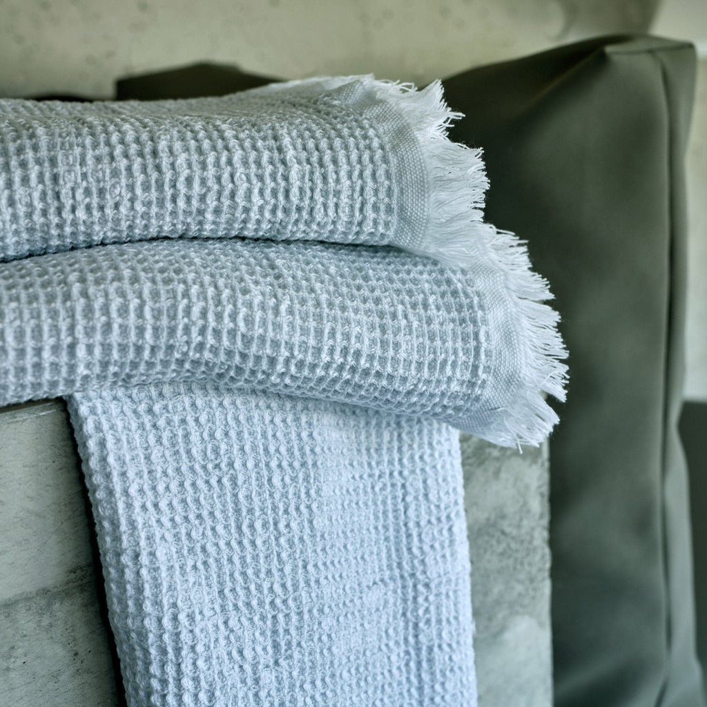 Bees Towels in 992 Platinum