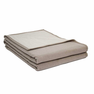 Camargue Blanket in Galet Lin by Brun de Vian-Tiran of France @ TMASC in Canada