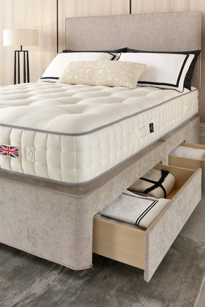 Euston mattress shown here w/ Divan & optional storage drawers