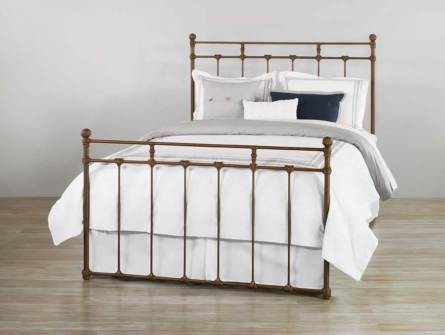 Sena Bed in Copper Bisque metal finish