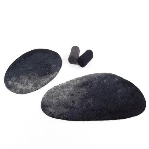 Stone Rugs in 990 Black